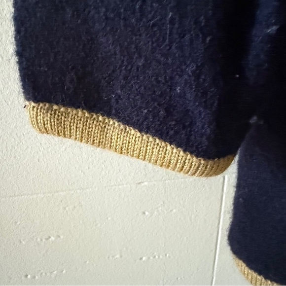 Juste Pour Moi Cottagecore Wool Cardigan with Embroidered Patches - Picture 10 of 10